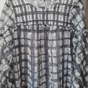 White and grey top - Hi There by Karen Walker NWOT